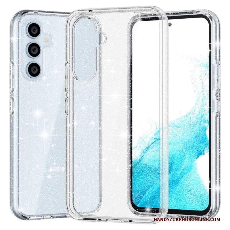 Cover Samsung Galaxy A54 5G Paillettes Trasparenti