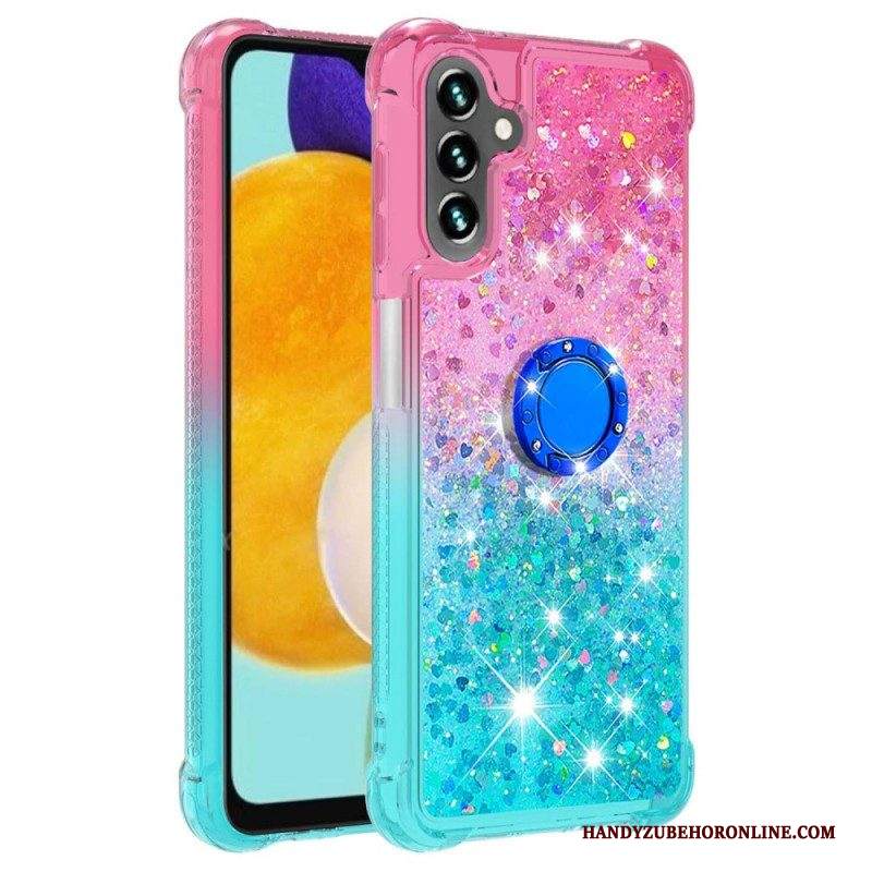 Cover Samsung Galaxy A54 5G Staffa Ad Anello Glitterata