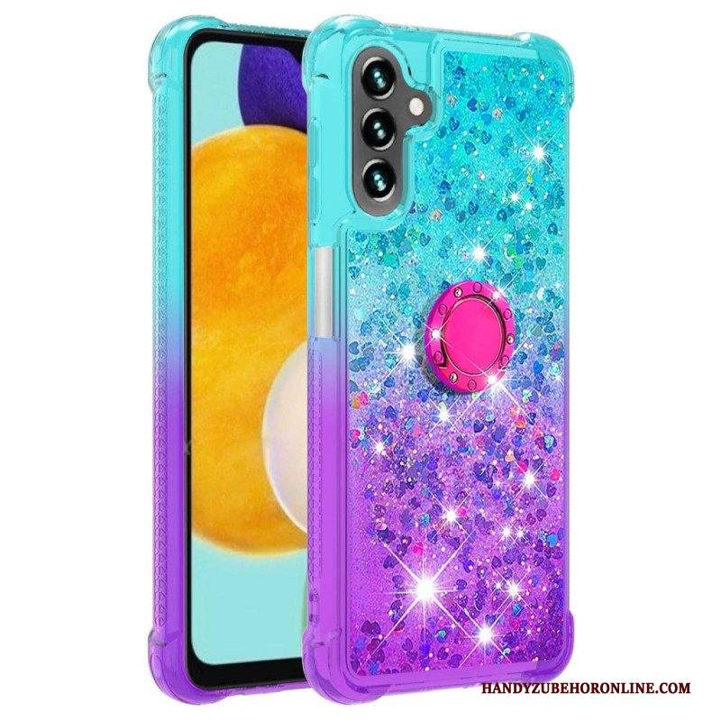Cover Samsung Galaxy A54 5G Staffa Ad Anello Glitterata
