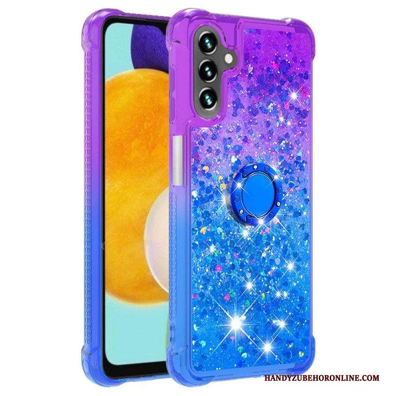 Cover Samsung Galaxy A54 5G Staffa Ad Anello Glitterata
