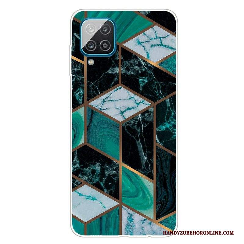 Cover Samsung Galaxy M12 / A12 Marmo Geometrico