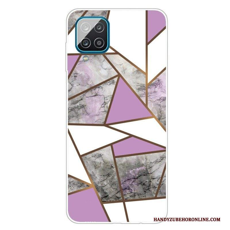 Cover Samsung Galaxy M12 / A12 Marmo Geometrico