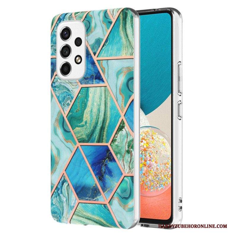 Cover Samsung Galaxy M53 5G Marmo Geometrico Appariscente