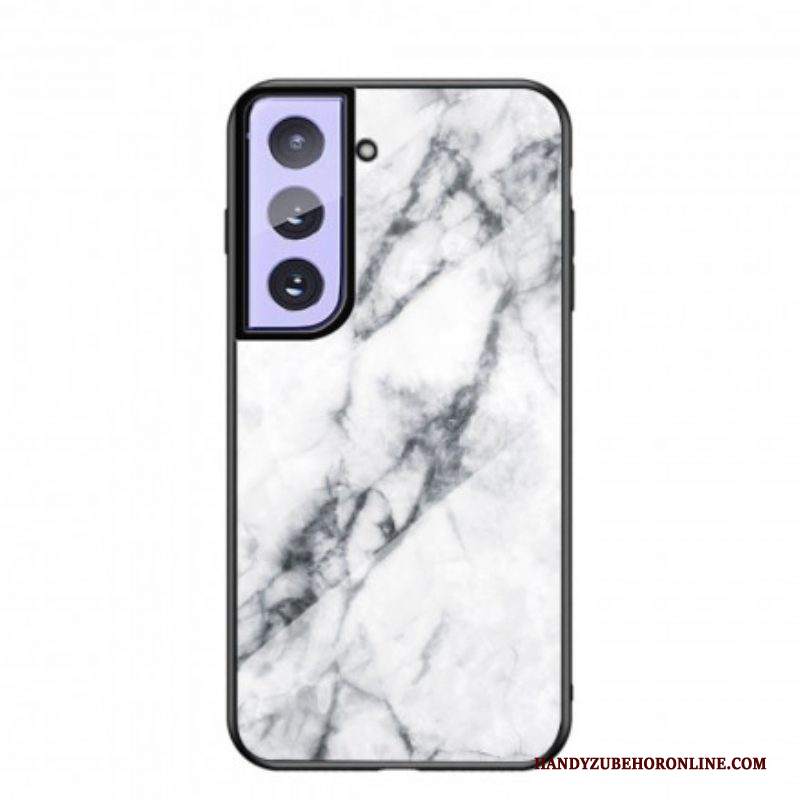 Cover Samsung Galaxy S21 5G Vetro Temperato Colori Marmo