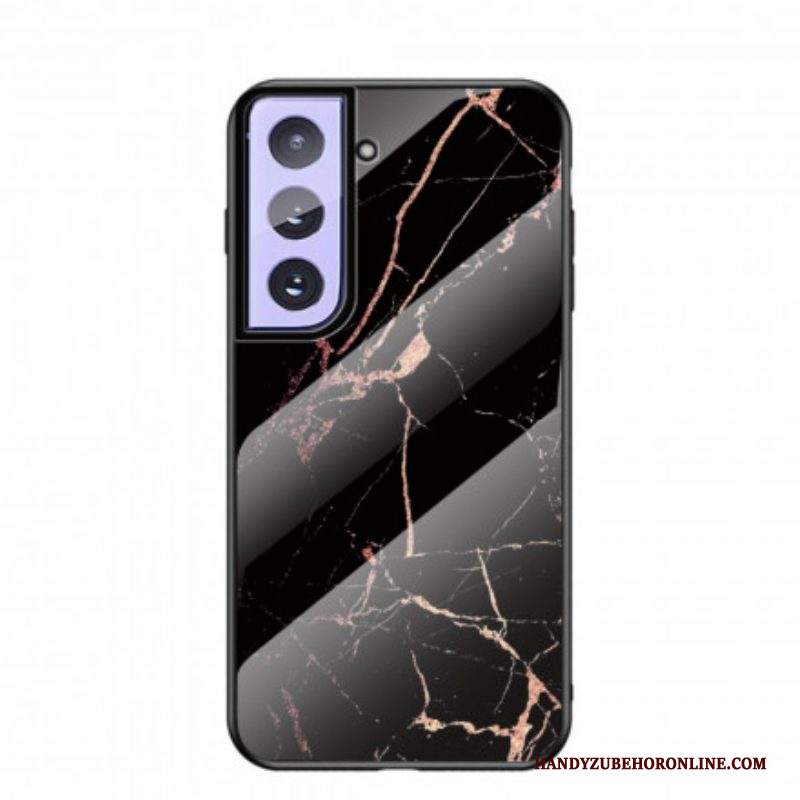 Cover Samsung Galaxy S21 5G Vetro Temperato Colori Marmo