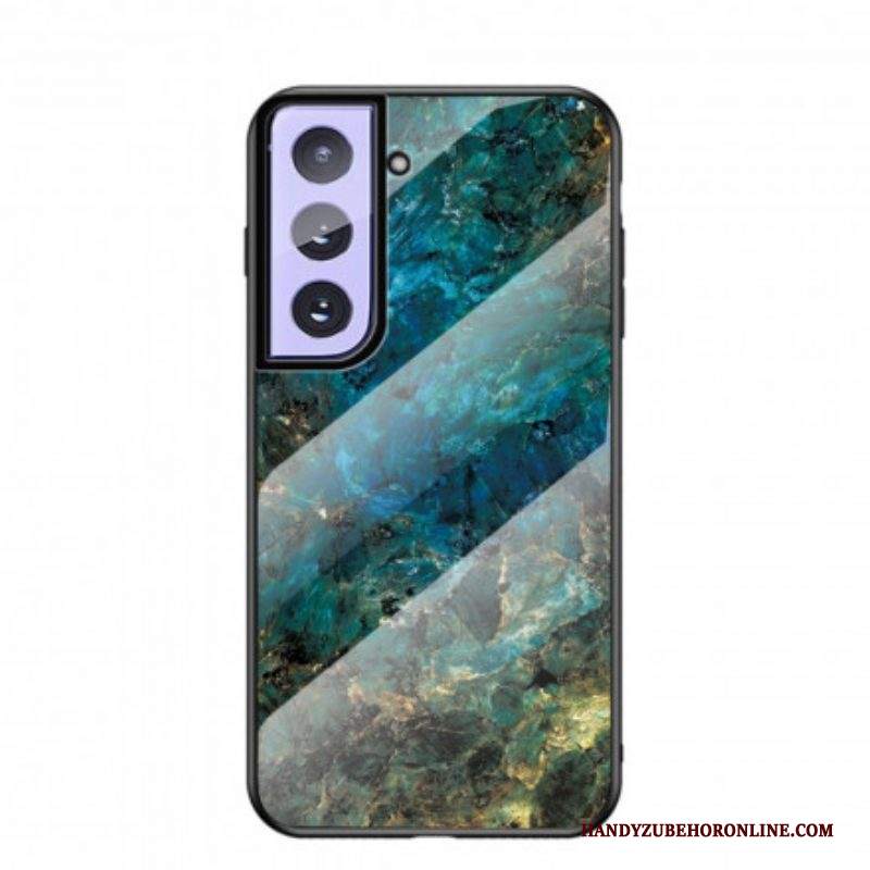 Cover Samsung Galaxy S21 5G Vetro Temperato Colori Marmo