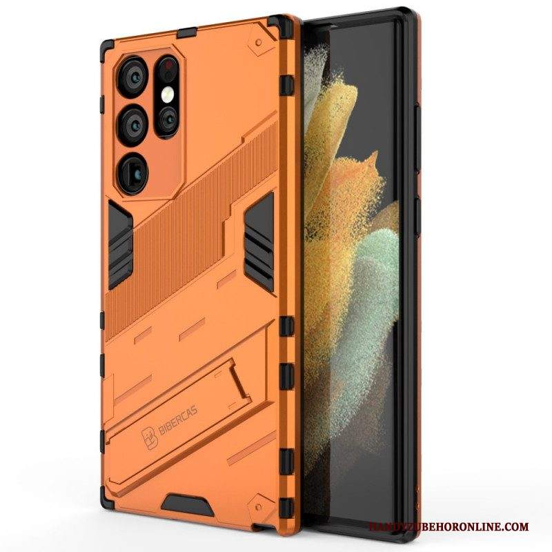 Cover Samsung Galaxy S22 Ultra 5G Supporta Due Posizioni A Mani Libere