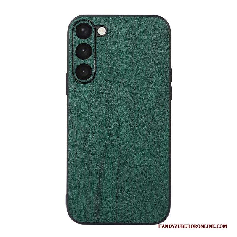 Cover Samsung Galaxy S23 Plus 5G Stile Pelle Effetto Legno