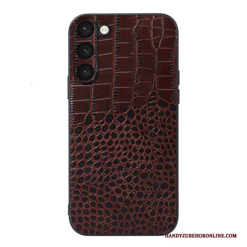 Cover Samsung Galaxy S23 Plus 5G Vera Pelle Stile Coccodrillo