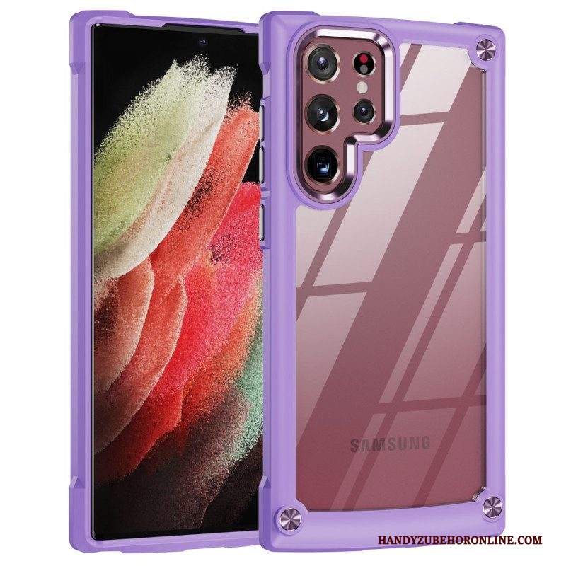 Cover Samsung Galaxy S23 Ultra 5G Ibrido Con Lega Di Alluminio