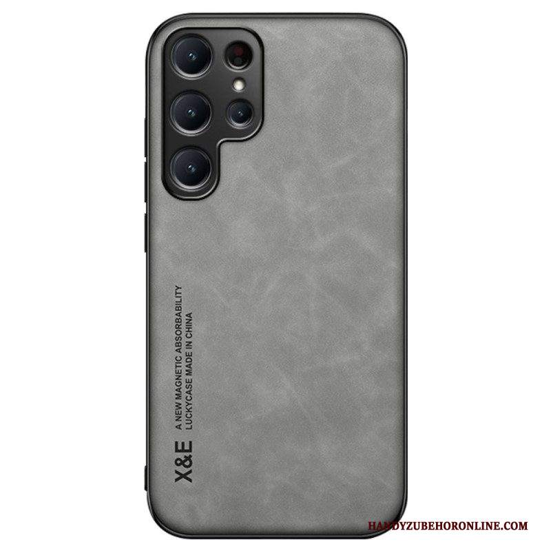 Cover Samsung Galaxy S23 Ultra 5G Pelle Effetto Pelle X&e