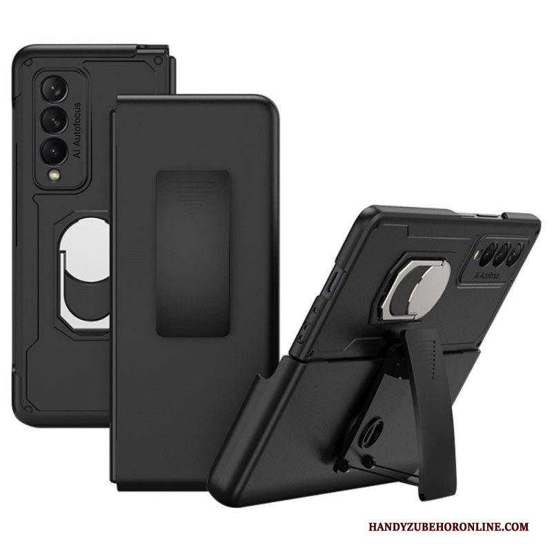 Cover Samsung Galaxy Z Fold 3 5G Con Anello E Supporto Gkk