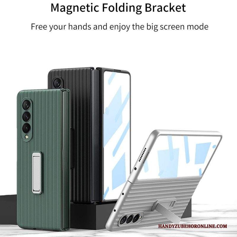 Cover Samsung Galaxy Z Fold 3 5G Supporto Testurizzato E Protezione Per Lo Schermo Gkk
