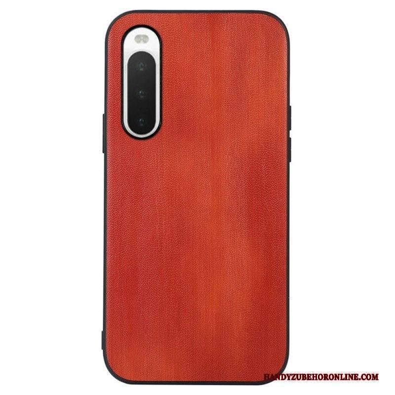 Cover Sony Xperia 10 IV Struttura In Pelle