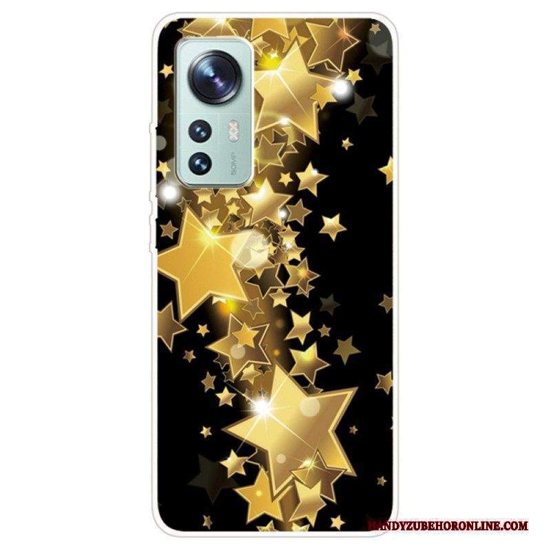 Cover Xiaomi 12 Pro Declinazione Delle Farfalle In Silicone