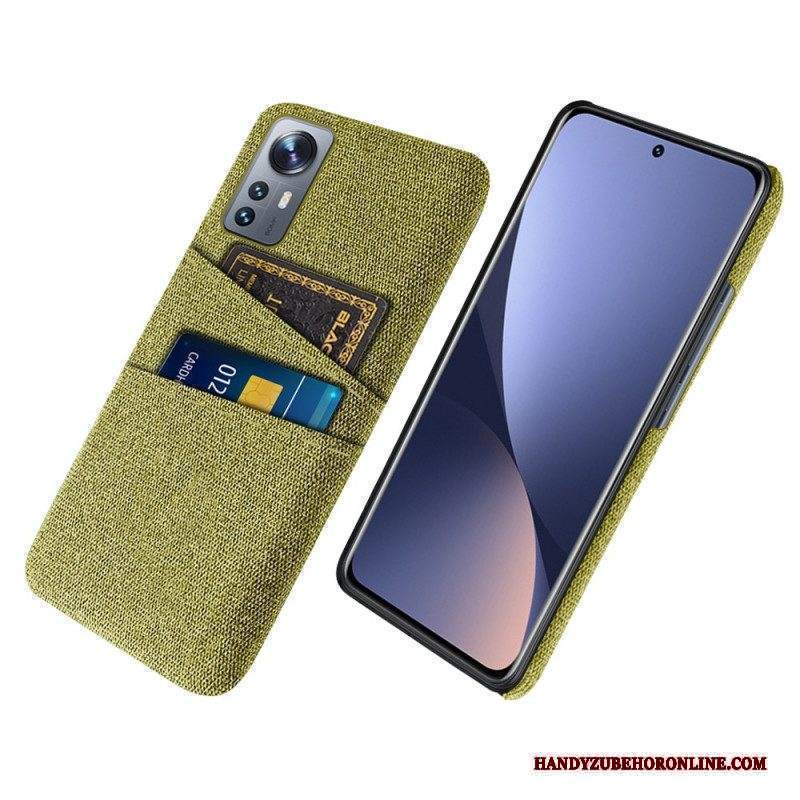 Cover Xiaomi 12 Pro Panno Con Portacarte