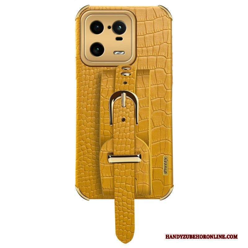 Cover Xiaomi 13 Pro Cinturino In Cocco