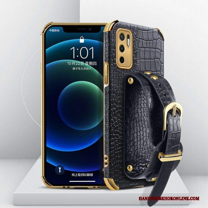 Cover Xiaomi Redmi Note 10 5G Cinturino In Cocco