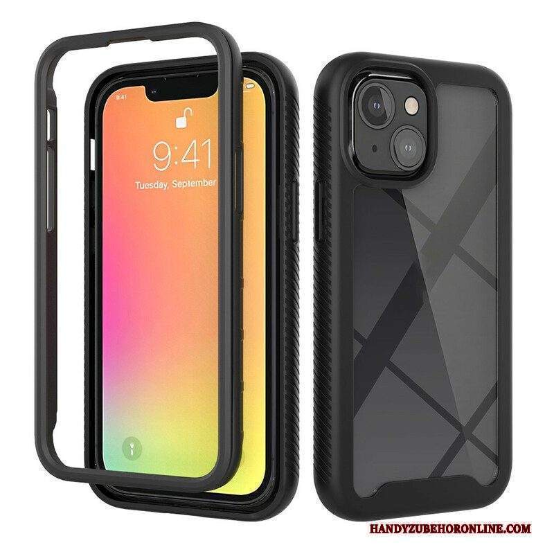 Cover iPhone 13 Mini Bordi In Silicone Dal Design Ibrido