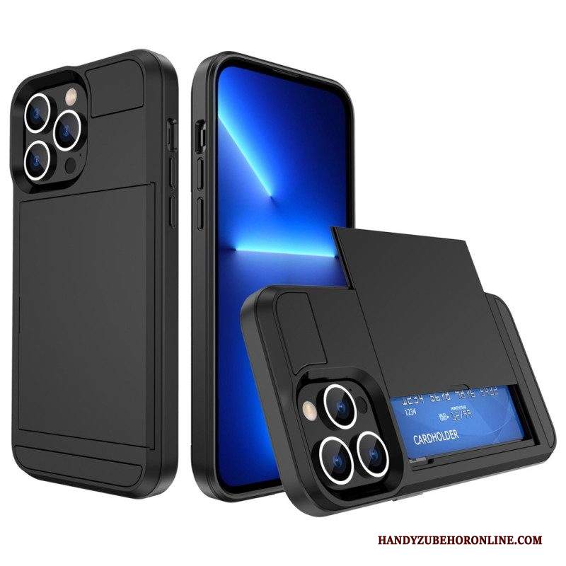 Cover iPhone 14 Portacarte Con Cerniera