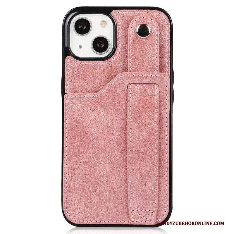 Cover iPhone 14 Portacarte Rfid Con Cinturino