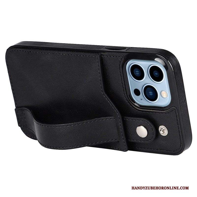Cover iPhone 14 Pro Portacarte Rfid Con Cinturino