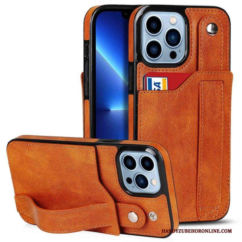 Cover iPhone 14 Pro Portacarte Rfid Con Cinturino