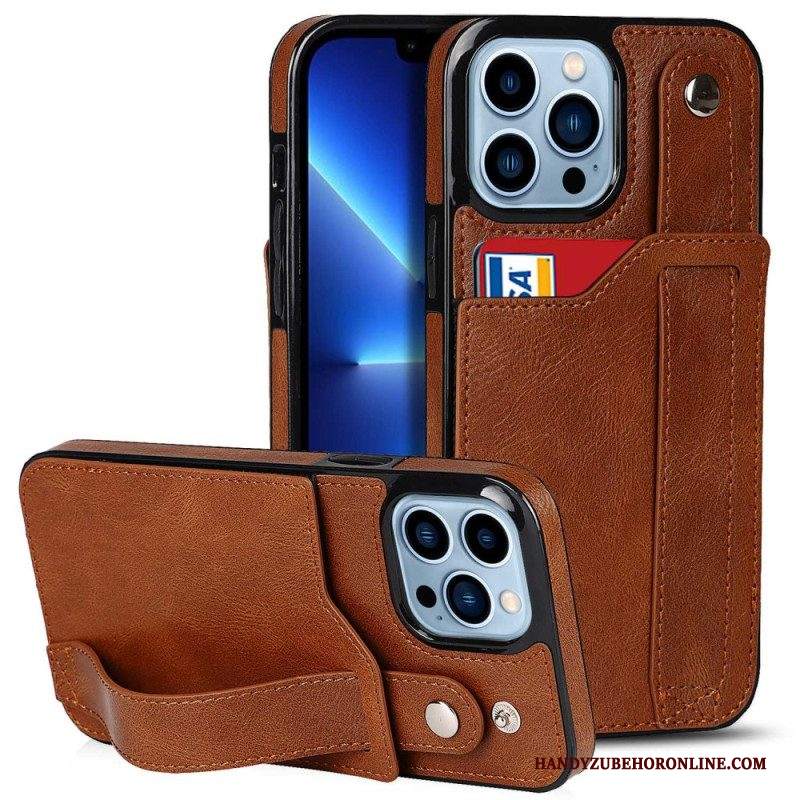 Cover iPhone 14 Pro Portacarte Rfid Con Cinturino