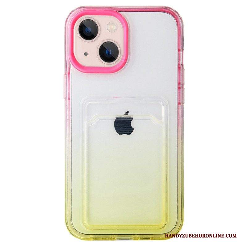 Cover iPhone 14 Pro Portacarte Sfumato