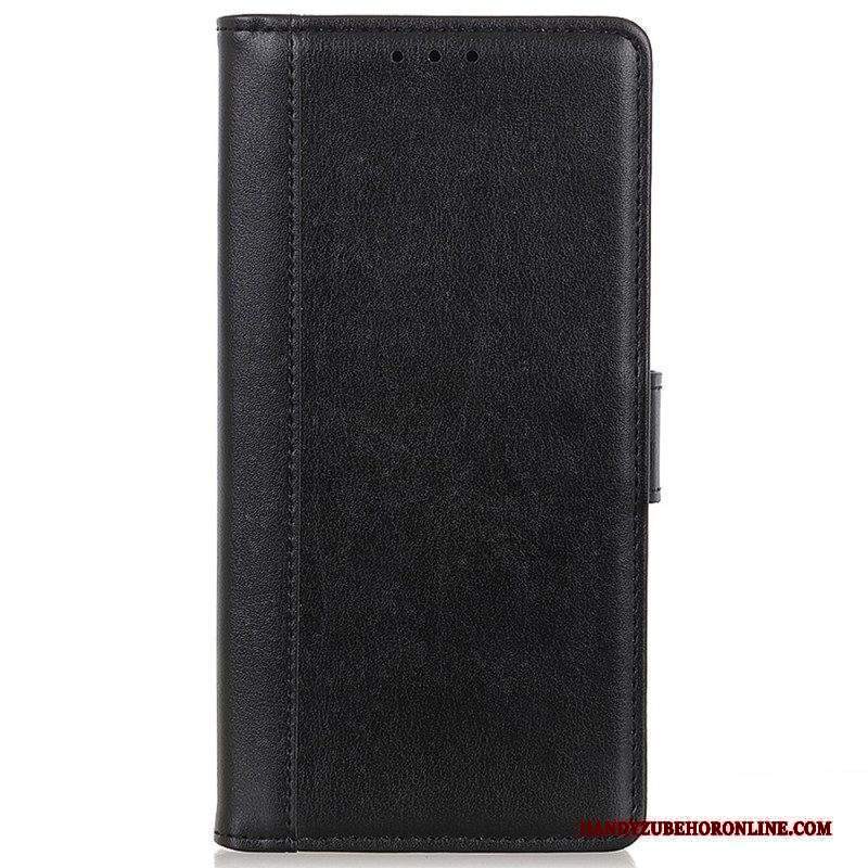 Custodia A Portafoglio Moto G51 5G Pelle Crosta Versione Colorata