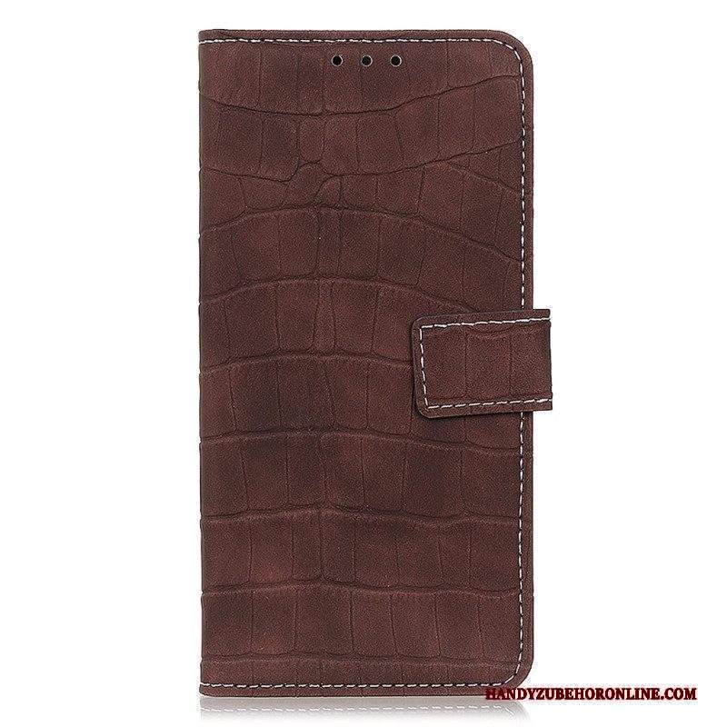 Custodia A Portafoglio Moto G73 5G Coccodrillo