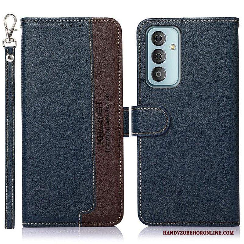 Custodia A Portafoglio Samsung Galaxy M23 5G Lychee Style Rfid Khazneh