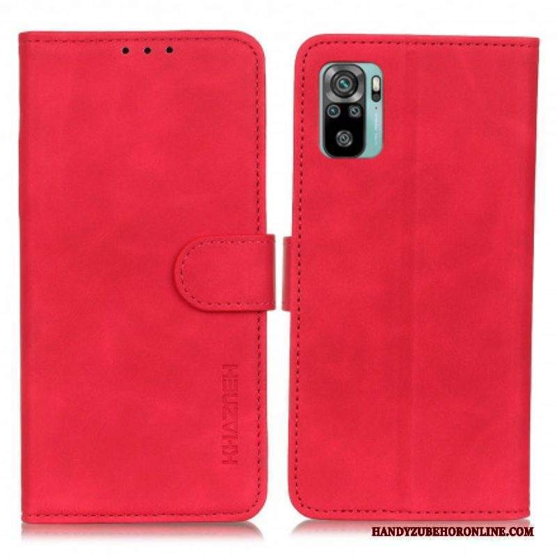 Custodia A Portafoglio Xiaomi Redmi Note 10 / 10S Khazneh Effetto Pelle Vintage