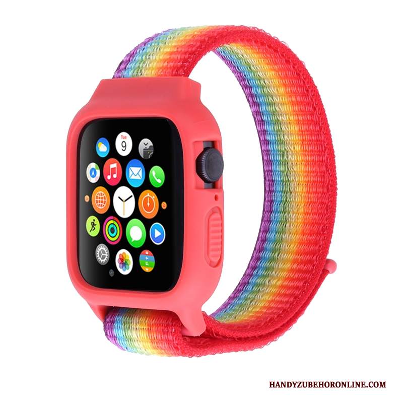 Custodia Apple Watch Series 3 Protezione Rosso Nylon, Cover Apple Watch Series 3