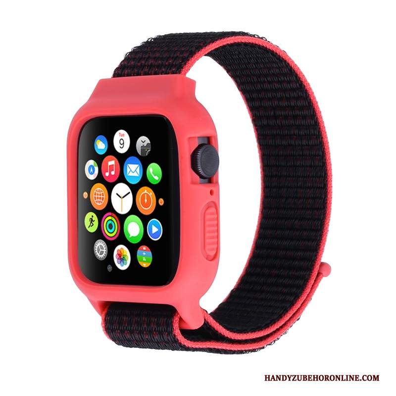 Custodia Apple Watch Series 3 Protezione Rosso Nylon, Cover Apple Watch Series 3