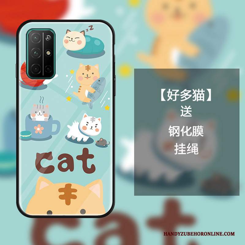 Custodia Honor 30s Cartone Animato Blu Di Personalità, Cover Honor 30s Creativo Ornamenti Appesi Anti-caduta
