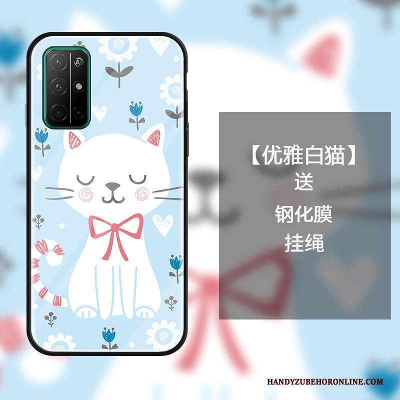 Custodia Honor 30s Cartone Animato Blu Di Personalità, Cover Honor 30s Creativo Ornamenti Appesi Anti-caduta