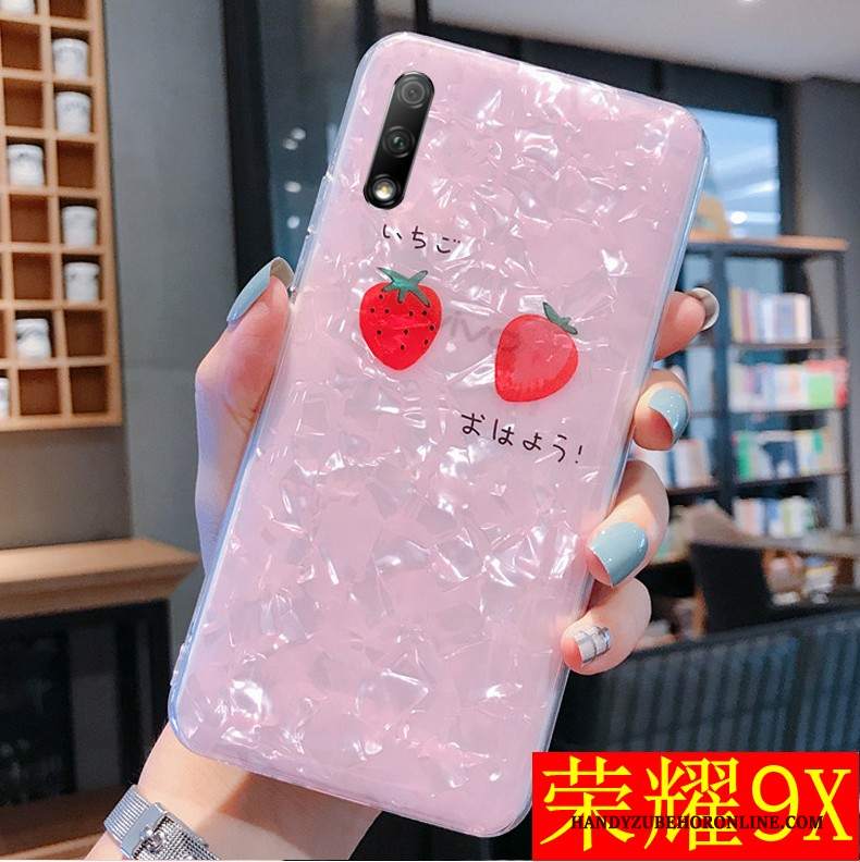 Custodia Honor 9x Creativo Conchiglia Nuovo, Cover Honor 9x Silicone Modello Trasparente