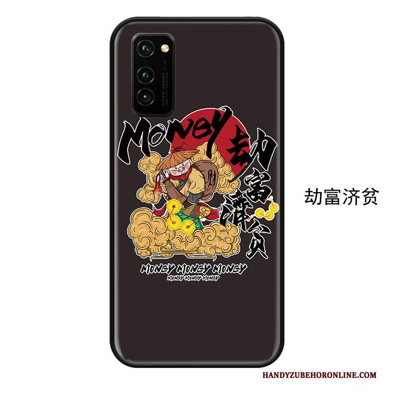 Custodia Honor View30 Creativo Anti-caduta Stile Cinese, Cover Honor View30 Protezione Telefono Nero