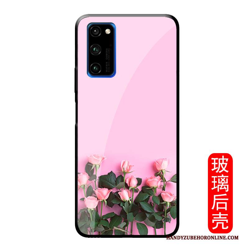 Custodia Honor View30 Pro Creativo Di Personalità Rosa, Cover Honor View30 Pro Moda Anti-caduta Fiori