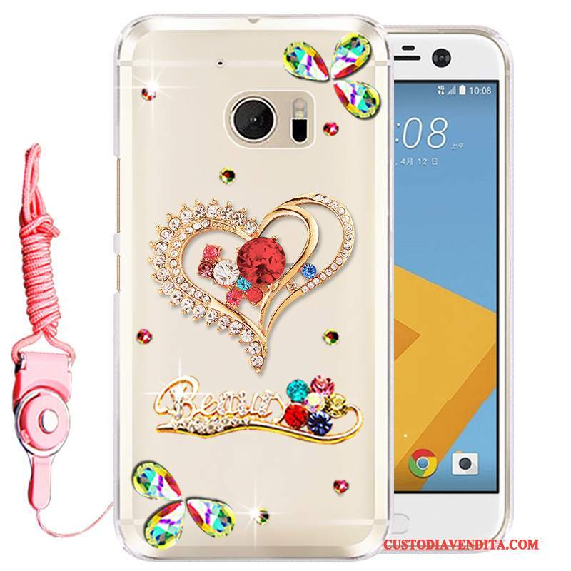 Custodia Htc Desire 10 Lifestyle Protezione Orotelefono, Cover Htc Desire 10 Lifestyle Strass