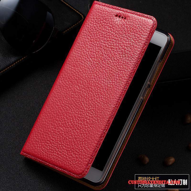 Custodia Htc One A9s Folio Telefono Blu, Cover Htc One A9s Pelle Litchi Anti-caduta