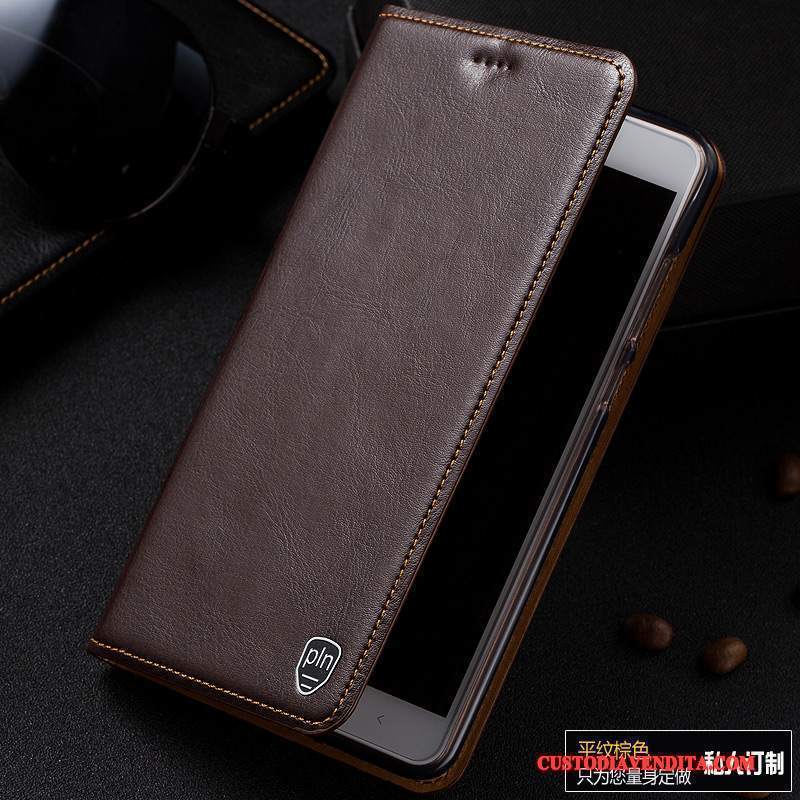 Custodia Htc One A9s Pelle Anti-cadutatelefono, Cover Htc One A9s Folio Modello Rosso