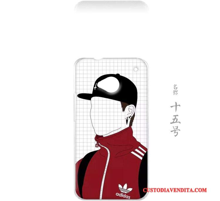 Custodia Htc One M7 Protezione Fresco Arte, Cover Htc One M7 Piccola Blu