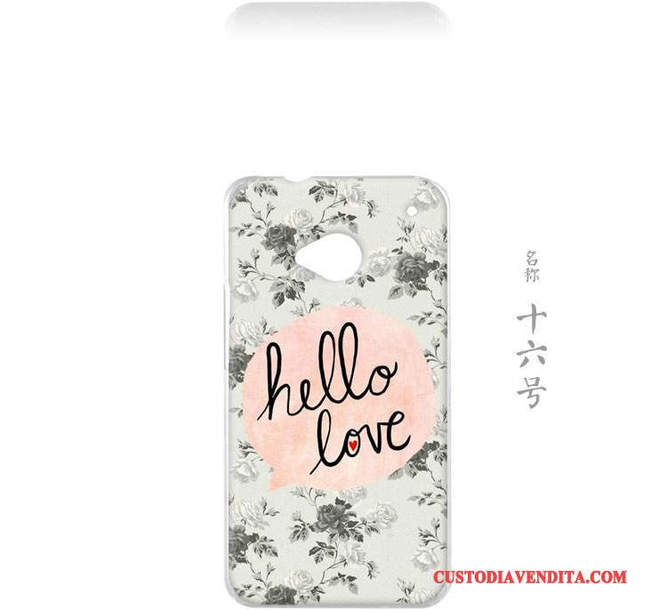 Custodia Htc One M7 Protezione Fresco Arte, Cover Htc One M7 Piccola Blu