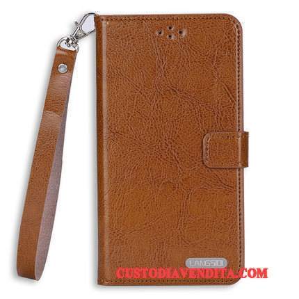 Custodia Htc U Play Pelle Ornamenti Appesi Nero, Cover Htc U Play Folio Telefono Anti-caduta