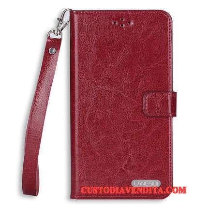 Custodia Htc U Play Pelle Ornamenti Appesi Nero, Cover Htc U Play Folio Telefono Anti-caduta