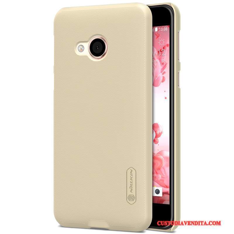 Custodia Htc U Play Protezione Antiscivolo Macchiati, Cover Htc U Play Pellicola Protettiva Oro