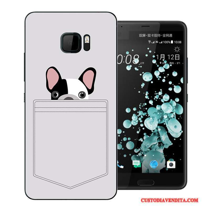 Custodia Htc U Ultra Cartone Animato Bianco Difficile, Cover Htc U Ultra Colore Anti-cadutatelefono
