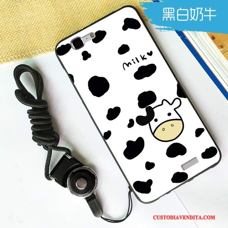 Custodia Huawei Ascend G7 Cartone Animato Tendenza Anti-caduta, Cover Huawei Ascend G7 Protezione Grigio Morbido